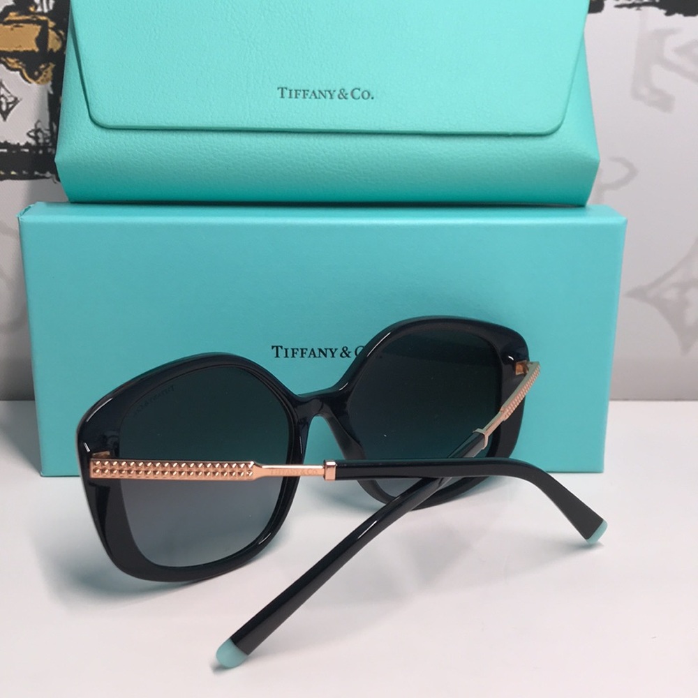 New Authentic  Tiffany & Co. Sunglasses TF 4192 80013C Black/Grey Gradient Women - Picture 13 of 14